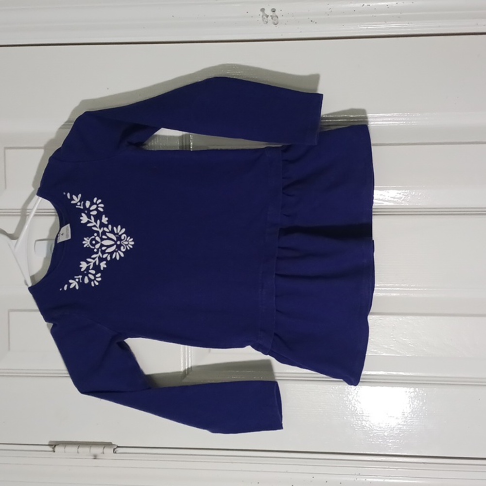 Carter's Blouse Top With Dress Style & Embroidered Detail Around Neck